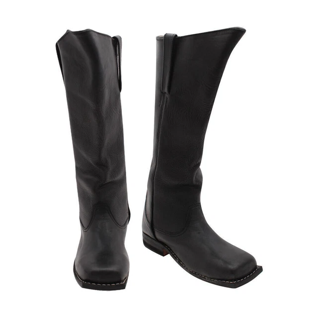Bottes médiévales tardives Cavalerie Guerre civile Bottes longues en cuir...