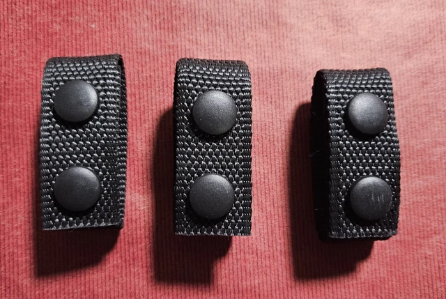 3 Pcs Belt Keepers Nylon Duty Belt Keepers Security Tactical Belt Keepers