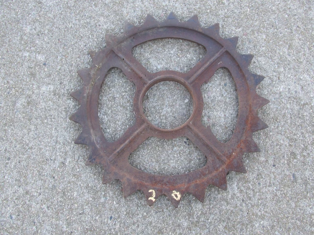 Vintage Cast Iron Steam Punk Sprocket 15"