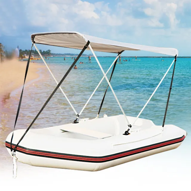 Foldable Inflatable Boat Canopy Kayak Canoe  -Protection Dinghy Sun Shade