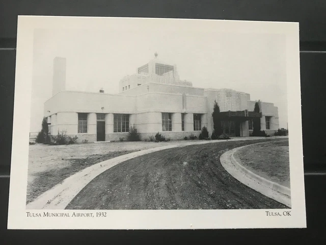 Postcard New Oklahoma, Tulsa- Aviation In Tulsa- Tulsa Municipal Airport -Repro