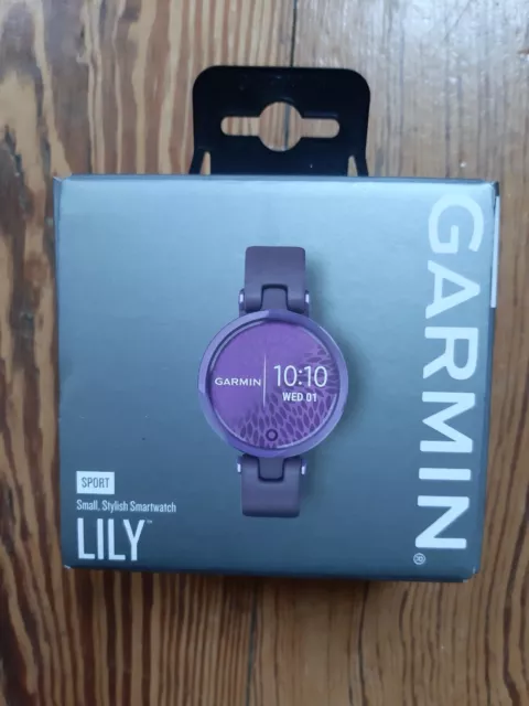 GARMIN Lily Sport 34mm Smartwatch 110 - 175 mm Violett Lila 010-02384-12 OVP