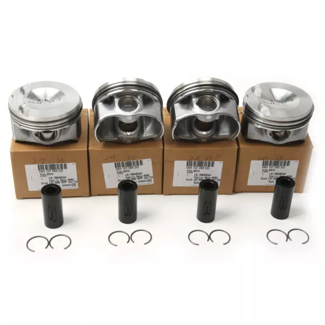 4x Piston &Ring Set STD Φ23mm 2.0T Fit For VW Golf GTI Audi A4 A5 Q5 06H107065DM