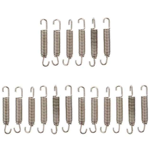 18 Pcs Motorbike Exhaust Pipe Spring Muffler Springs Puller Steel