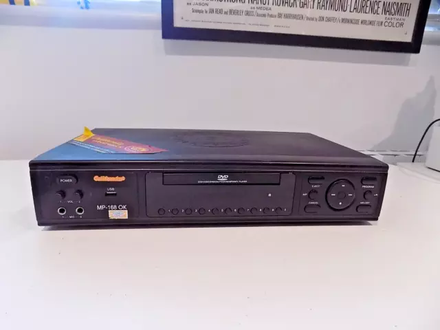 Máquina de karaoke California Electronics MP168OK DVD CD negra SIN PROBAR