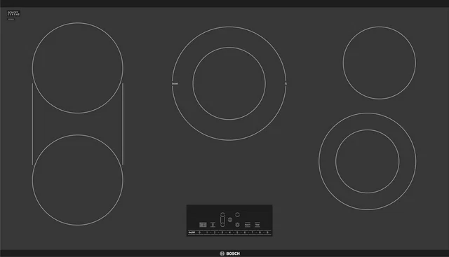NIB Bosch 800 36" 5 Element PreciseSelect Electric Frameless Cooktop NET8669UC