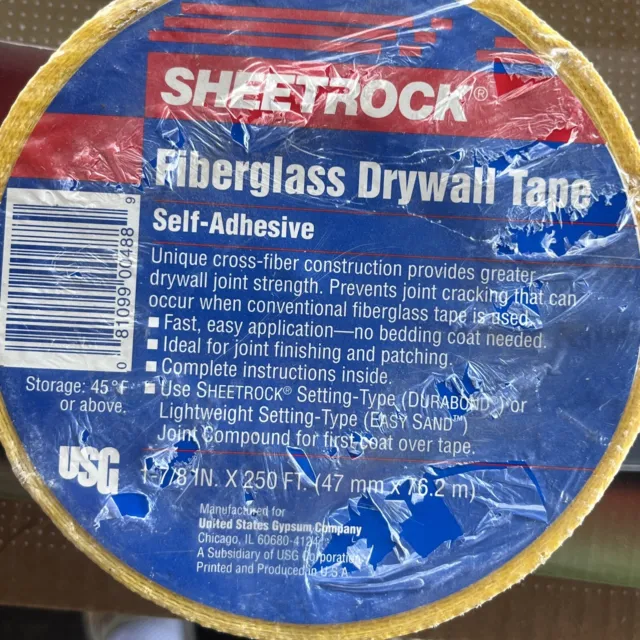 Sheetrock Fiberglass Drywall Tape, Self-Adhesive