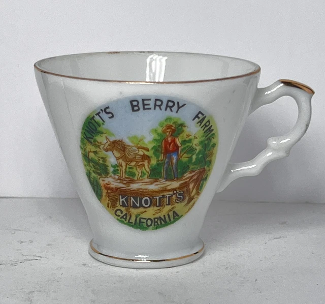 VINTAGE 1940'S50'S KNOTT'S Berry Farm Mini Tea Cup Souvenir 17.00