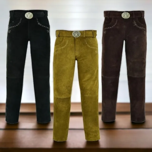 Autentici pantaloni in pelle scamosciata da uomo Oktoberfest Revelry pantaloni in pelle scamosciata pantaloni in pelle pantaloni tedeschi