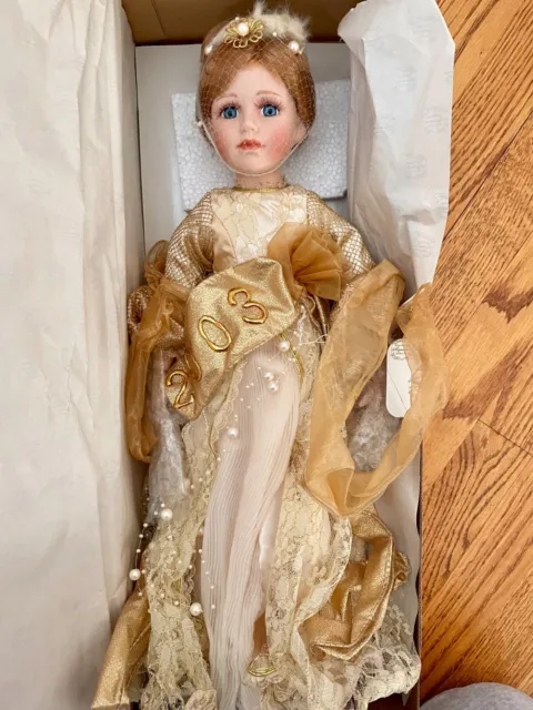 Heritage Signature Collection 2003 Porcelain Angel Doll #80011. New In Box