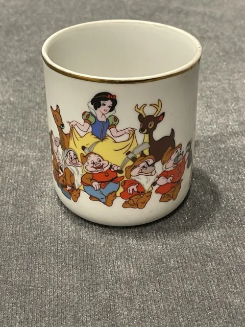 Vintage Snow White and Seven Dwarfs mug Japan Walt Disney World and Disneyland