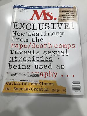 Ms Magazine Bosnia Croatia Death Camps July August 1993