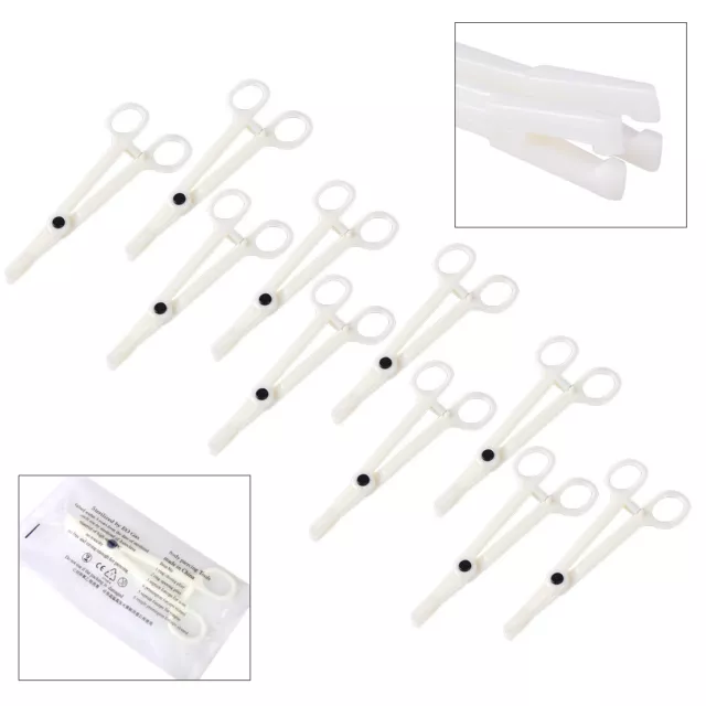 Disposable Septum Forceps Clamp Plier Supplies Tool Slotted Body Ear Nose Tongue