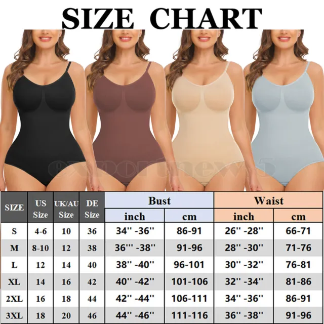 Laides Seamless Full Body Shaper Firm Tummy Control Shapewear Slimming Bodysuit 2