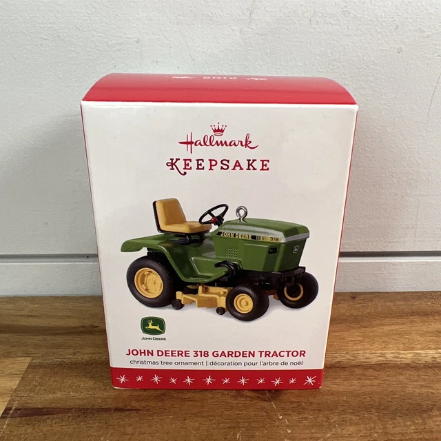 JOHN DEERE 318 GARDEN TRACTOR 2016 Hallmark Keepsake Ornament Ships
