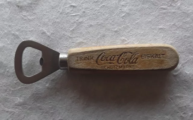 Coca-Cola Flaschenöffner  Holzgriff  •  Original  •  1960iger Jahre  •  Vintage