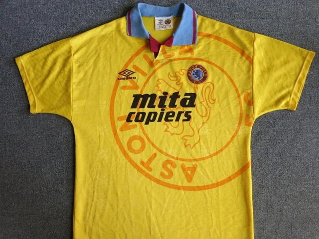ASTON VILLA  original "UMBRO" Auswärts-Trikot Saison 1992  Gr. L