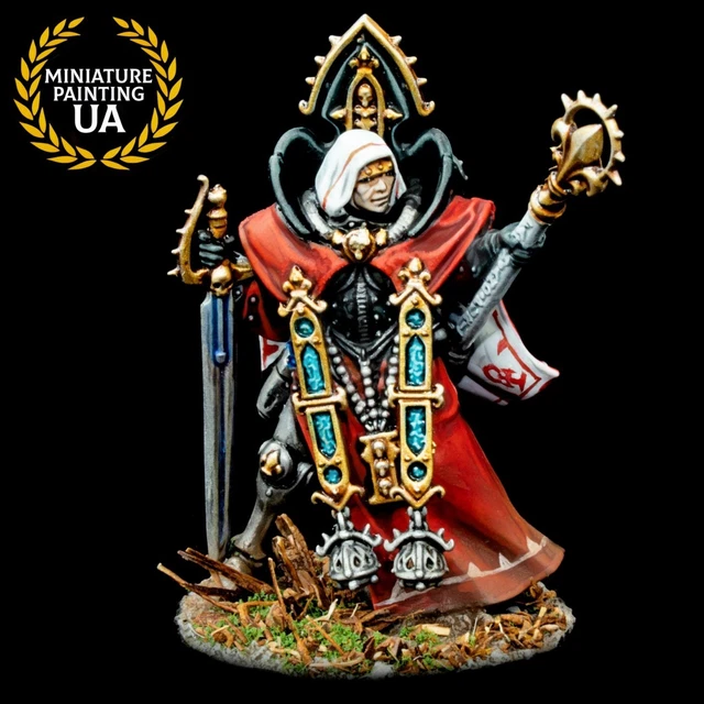 ⭐️WH40K Adepta Sororitas Sisters of Battle Painted Army New Canoness Commander ⭐