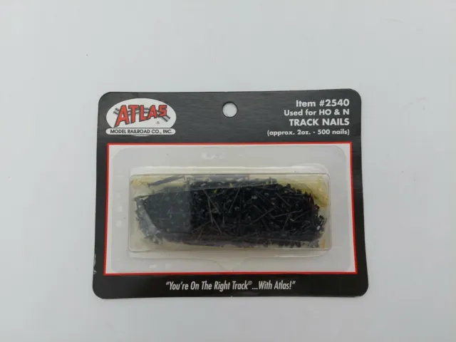 Atlas Model Railroad Co Item #2540, HO and N Track Nails, Pkg of 500, Ships Free