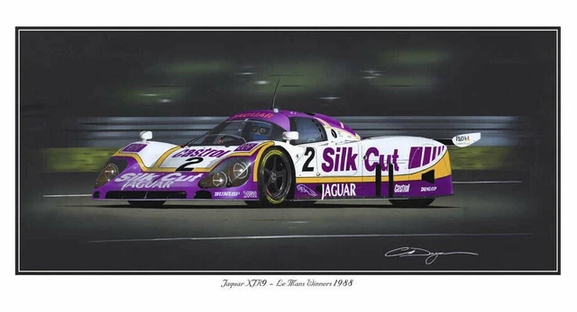 Print Le Mans 1988 Jaguar Xjr9 Jan Lammers Andy Wallace Johnny Dumfries Dugan