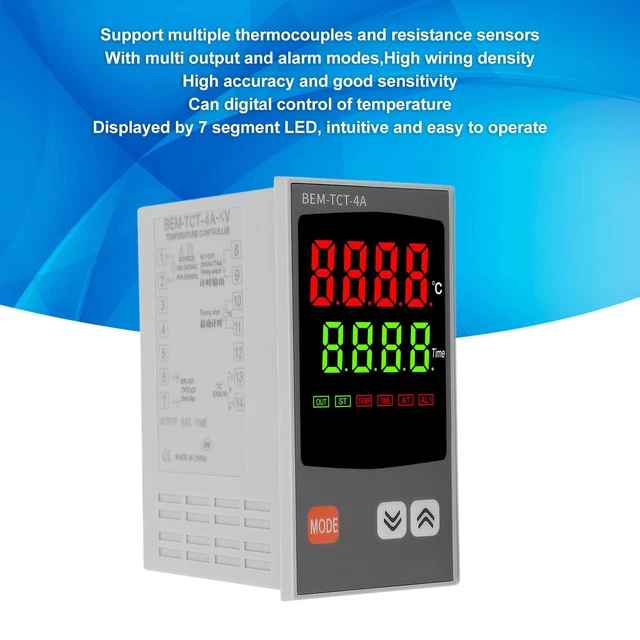 PID TEMPERATURE CONTROLLER 7 Segment LED Display PID Thermostat ...