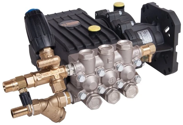 Pompe Haute Pression Interpump W2141 - 210 Bar, 41 L/min, Arbre Solide - Fabriqué En Italie
