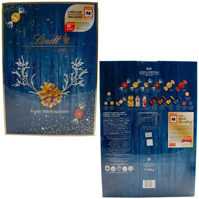 LINDT ADVENTSKALENDER MIT mindestens 5 Euro (bis 100 Euro) Drogerie