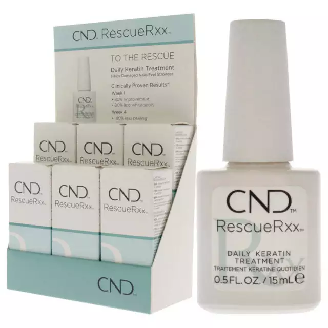 Pack of 6 CND Rescue RXx - Daily Keratin Nail Treatment - 0.5oz/15ml - 90763