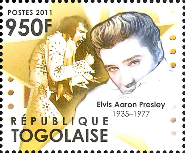 Togo postfrisch MNH Elvis Presley Usa Sänger Musiker Schauspieler Kino Musik /71