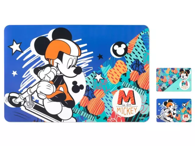 Lulabi Disney Mickey Urban set di 12 Tovagliette, in Polipropilene