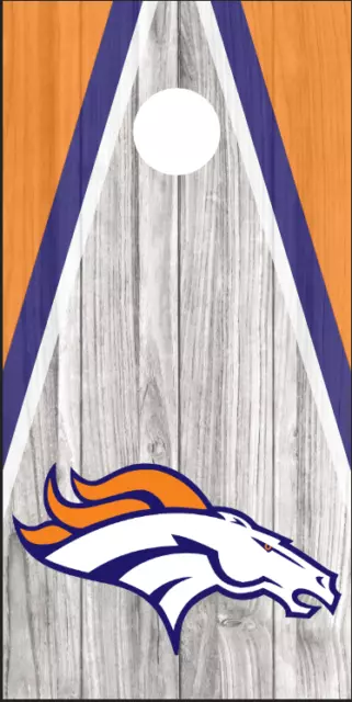 Denver Broncos (2PCS) Cornhole Board Wraps Decals Vinyl Sticker