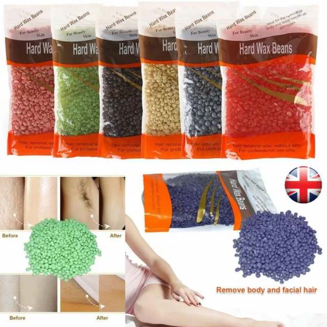 300g Depilatory Hot Hard Wax Beans Pellet Waxing Body Bikini Hair Removal UK