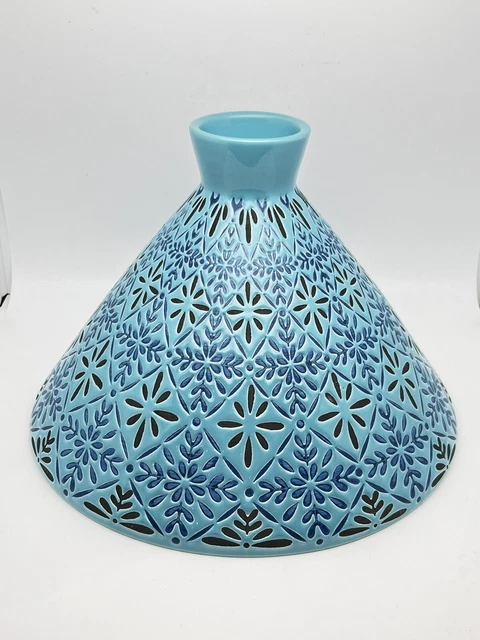 Solo tapa tagine para servir cerámica colorida estilo marroquí 10 5/8""D