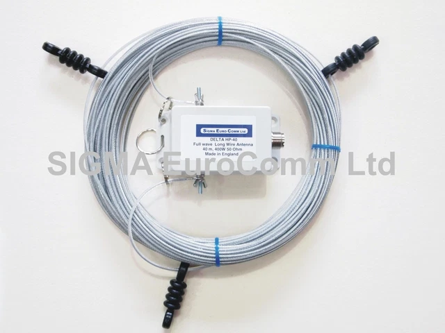 Antenne Multibande Longue Fil Sigma Euro-Comm LW-10 HF 40-6M - Pour Radioamateur HF, Neuve