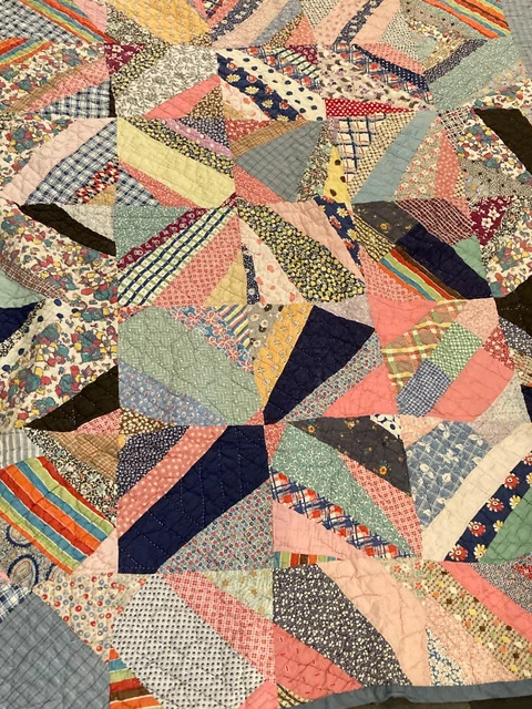 antique hand made quilt circa 1930