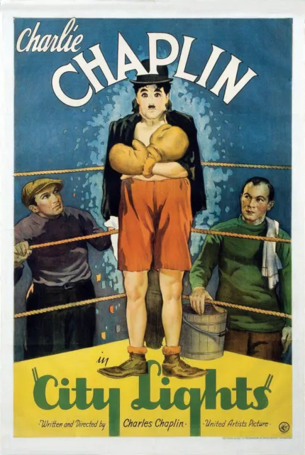 A3/A4 Size - CHARLIE CHAPLIN CITY LIGHTS (1931) MOVIE DRAMA ART FILM POSTER # 21