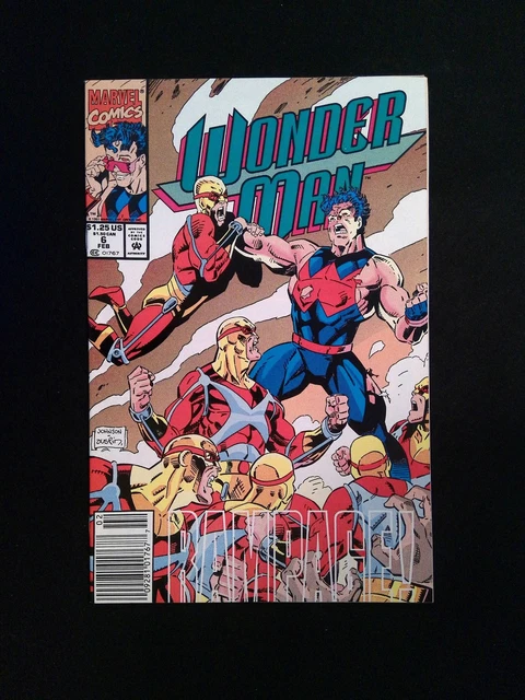 Wonder Man #6  MARVEL Comics 1992 VF/NM NEWSSTAND