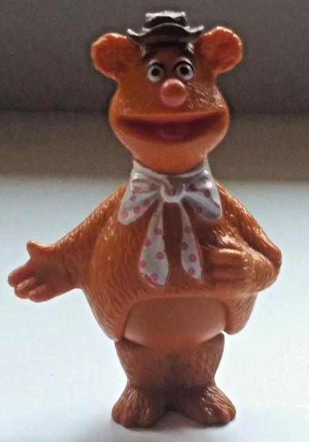 Vintage The Muppet Show FOZZIE BEAR Stick Puppet Figure 1978 Fisher-Price