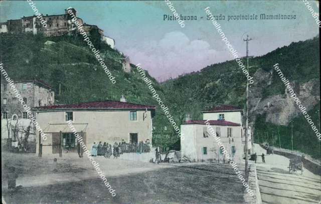 bt17 cartolina pietrabuono provinciale mammianese frazione di pescia pistoia