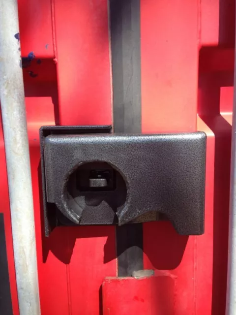 Bolt on Shipping Container Security Lock Box With a Free Puck Lock & Template