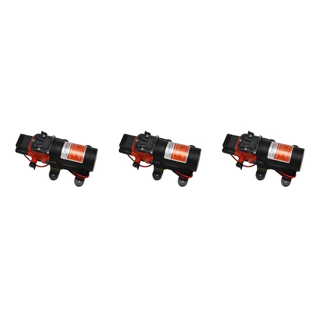 3X 12V Water Pressure Diaphragm Pump 3.8 LPM 1.0 GPM 40 PSI - CaravanU4E9