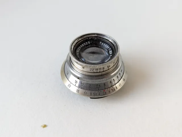 Carl Zeiss Tessar 1:2,8 f=5cm lens rare