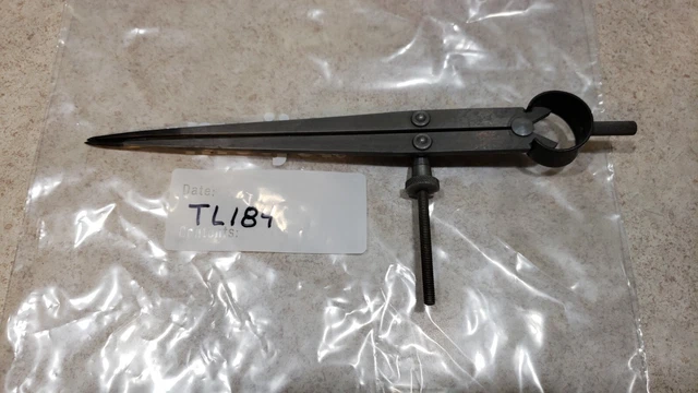 Vintage Lufkin 8" Spring Divider Caliper Opens To 7" Made In Usa (Tl184)