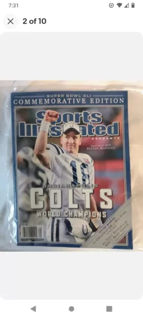Sports Illustrated Peyton Manning MVP Super Bowl Champions Large Poster 18" x 24