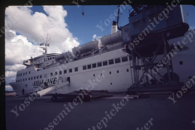 sl79 Original slide 1971 Silja Line Finland ship Ferry  821a