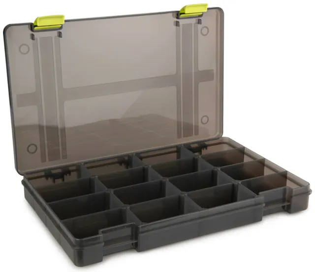 Fox Matrix Storage Box Shallow 35,6x22x4,5cm, Tacklebox für Kleinteile, Angelbox