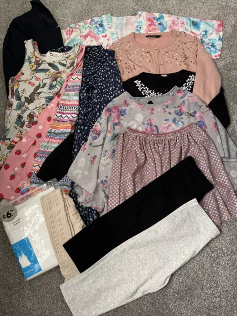 Girls Summer Bundle age 7/8 - jacket, dresses, cardi, leggings, tops
