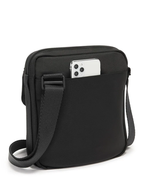 TUMI ALPHA BRAVO Junior Crossbody Bag BLACK 0232709D MSRP $275 100% Authentic 4
