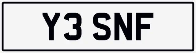 Yes😎 Nf Neil Nell Niall Naz Nel Prefix Private Registration Number Plate Y3 Snf