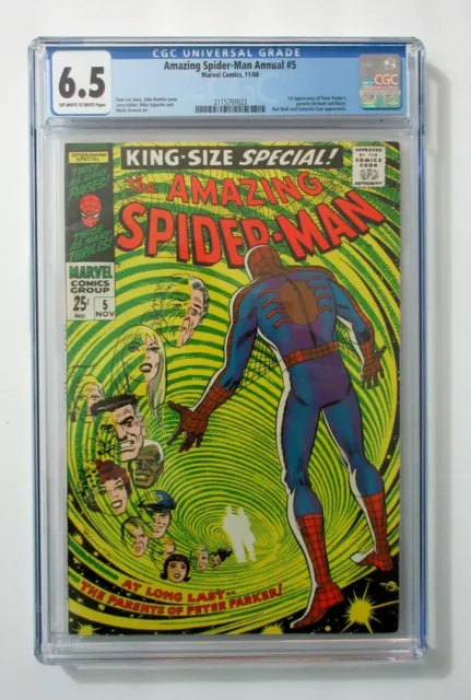 Amazing Spider-man Annual 5 CGC 6.5 1968 Marvel Comics Spiderman comic book:60's